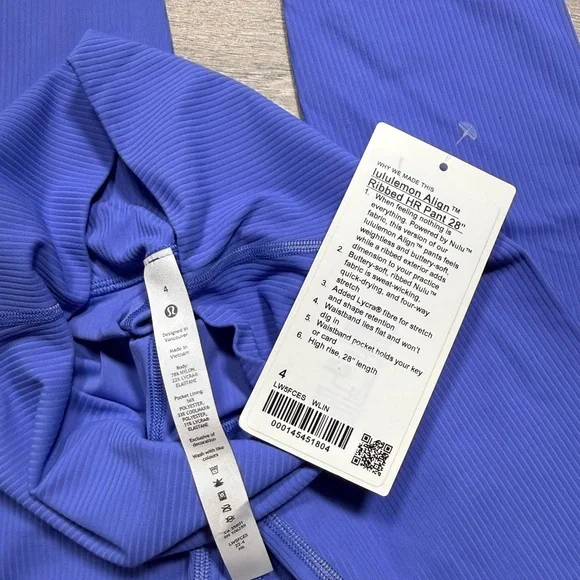 Lululemon Align Ribbed HR Pant 28” - Wild Indigo - Picture 3 of 5